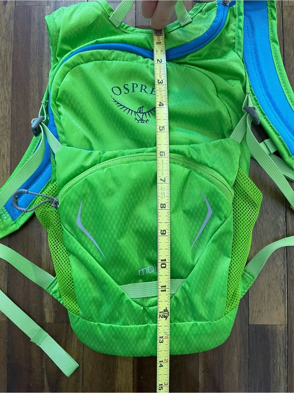 Osprey Moki Kids green hydration backpack